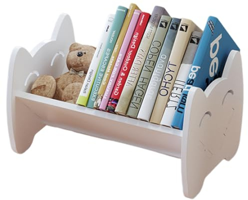 Quixotical Children Bookcase, Small Desktop Kids Bookshelf, Simple Mini Bookshelf Organizer for Baby Book Shelf & Book Storage in Children's Room