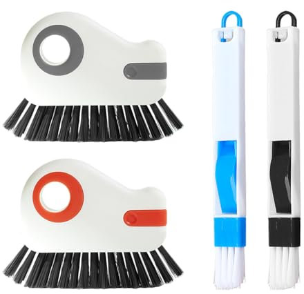 2 Spazzole Per La Pulizia, 2 Spazzole Per Fessure, Spazzole Per La Pulizia Delle Finestre, Spazzola Per La Pulizia Delle Scanalature, Spazzole Per La Pulizia Portatili