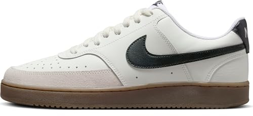 Nike Men's Court Vision Lo Sneaker, Sail/Black/Lt Orewood BRN/Whit, 6