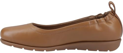 Hush Puppies Female Skylar Ballerina, Tan,5