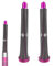 Yuiturt 1 Paar 20 mm lange Lockenwickel Aufsätze für Airwrap Styler HS05 HS01, Lockenaufsatz für Dyson, Professionelle Lockenfässer für Volumen und Form