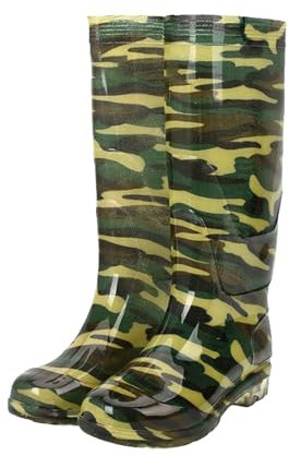 Non-Slip Rain Boots Rubber Boots Wading Boots Camouflage Wading Boots for Men Women Hip Boots Lightweight Waterproof for Fishing Hunting Rainy Snow Rain Shoes Warm Lining High Water Shoes, camouflage
