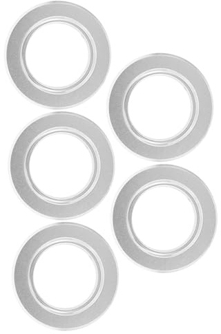VILLCASE Anillos Antimordeduras Plateadas de Hierro 5 Piezas Accesorios Reemplazables para Caja de Cría de Aves para Nidos de Loros en Cajas de Madera