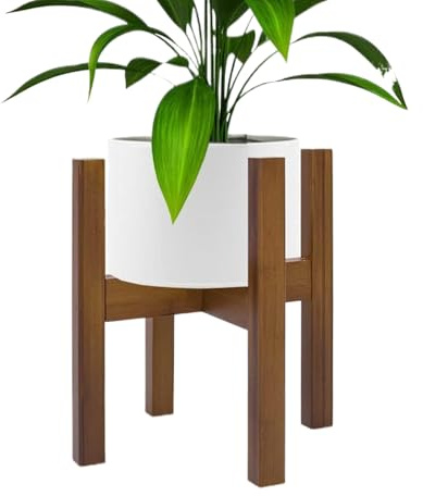 Générique Piedistallo per interni | Supporto per fiori con larghezza regolabile, espositore a fiori, decorazione per soggiorno, angolo giardino, balcone, terrazza, compatibile con vasi da 20 a 30 cm