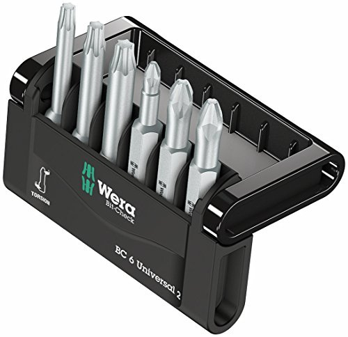Wera Bit-Sortiment, Bit-Check 6 Universal 2, 6-teilig, 05056473001