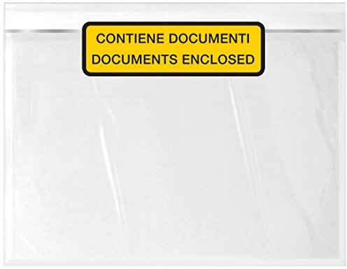 WePack 240180100S Buste Autoadesive Portadocumenti, C5, Trasparente