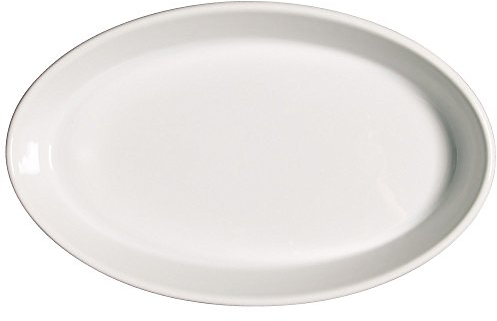 SATURNIA Fuente Ovalada Porcell. Roma Blanco cm.36