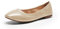 DREAM PAIRS Women's Slip On Round Toe Ballerina Ballet Flats Pumps Shoes Sole Happy Gold Size 8.5 US/ 6.5 UK