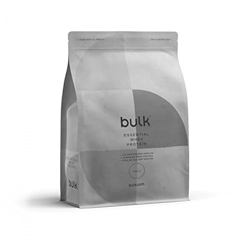 Bulk Essentielles Whey Protein, Protein Pulver, Eiweißpulver, Vanille, 1 kg, 28 Portionen, Verpackung Kann Variieren
