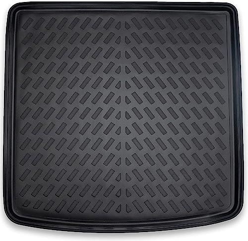 ELMASLINE 3D Tapis de Coffre pour Audi Q2 2016-2025 (Plancher de Chargement supérieur) | Bac de Coffre en Caoutchouc avec Bords Extra Hauts | Accessoires Auto