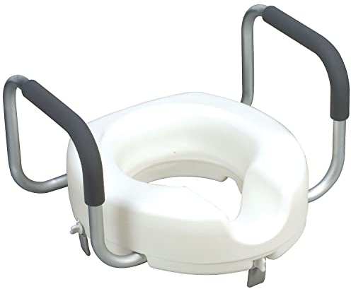 DMI Toilettensitzerhöhung, abschließbar, Weiß