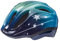 KED Meggy II Trend 2024 | Kinder Fahrradhelme Stars Blue Green / 44-49 (XS) Insektenschutznetz Integriertes LED-Rücklicht maxSHELL Technologie