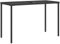 vidaXL Gartentisch mit Glasplatte, Garten Esstisch mit Stahlrahmen, Balkontisch Terrassentisch Rechteckig, Gartenmöbel Terrassenmöbel, Schwarz Poly Rattan