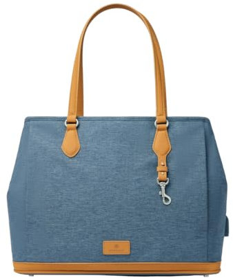 Nordace Siena Pro Tote Plus - Spacious 15 Inch Laptop Work Tote Bag for Everyday & Travel, Blue, normal
