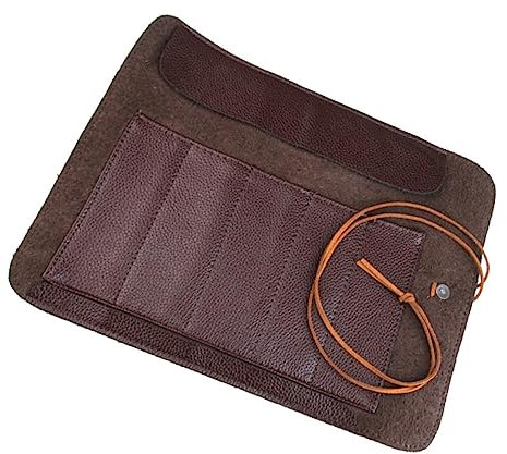 HAWILLOSCH 2stücke Rolltasche Für Schnitzmesser Aufbewahrungstasche Organizer Platzsparendes Multi-taschen-design Aus Hochwertigem Kunstleder Für Und Unterwegs