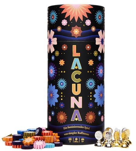 SAVANA Lacuna – Strategisches Brettspiel für 2 Spieler | Blumen-Sammeln, Taktik & Strategie | Leicht zu Lernen, 20 Minuten | Ab 8 Jahren | Perfekt für Freunde & Paare