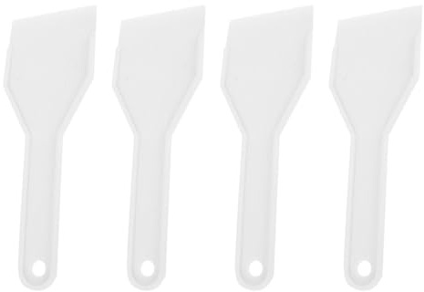 Ipetboom 4 Piezas Pala de Deshielo Raspador de Hielo para Congelador Espátula de Plástico para Quitar Hielo del Refrigerador Herramienta de Cocina Nevera