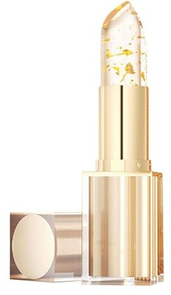Coellyo True Tone Lipstick,Transfer-Proof Color Changing Lipstick with Gold Foil,Rouges à lèvres correcteurs de pH,Rouges à lèvres changeant de couleur,longue durée 24 h et brillant à lèvres brillant