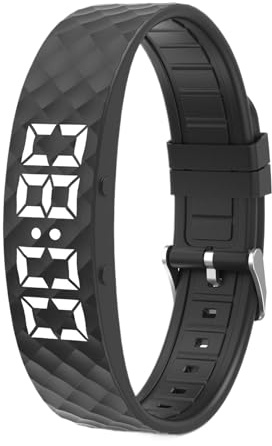 Bracelet d'alarme Silencieux | Montre avec minuterie silencieuse | Bracelet de réveil réglable à Vibrations – pour Femmes, Hommes, Personnes âgées, Personnes âgées, Voyages, Adultes et Filles