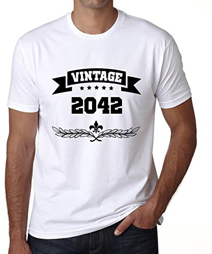 Grafisk T-shirt Herr Liljekrans, Olivkvist, Vintage Sedan 2042 – Lily Flower, Olive Branch, Vintage Since 2042 – Begränsad Upplaga Rolig Vintage Presentidéer Nyhet Vit XS