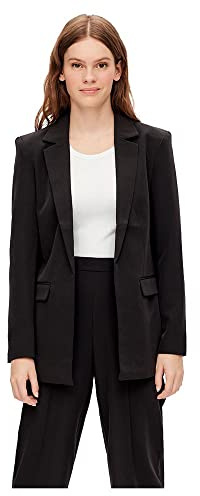 PIECES Pcbozzy Ls Loose Blazer Noos Bc, Blazer Mujer, Negro (Black), L