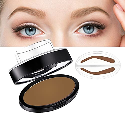 Sopracciglia timbro polvere Kit Perfette sopracciglia Power Seal natura timbro trucco strumento delicate brow forma per professionisti e principianti (#5 Marrone chiaro)