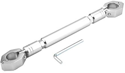 Manillar de Barra Transversal de Motocicleta de 22 Mm Manillar de Equilibrio Barra Transversal de Barra de Equilibrio de Motocicleta de Aleación de Aluminio, Puede Contener Accesorios como(plata)