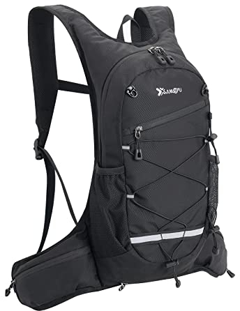 Fistcale Hiking Backpack, 8L Black hydration Running Rucksack, Functional Gift for Men & Women Daily Commutes, Cycling, Jogging, Hiking