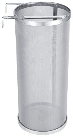 Alvinlite Brautrichter Spinnensieb, Edelstahl 300 Micron Mesh Cartridge Hopfenspinne Bier Hopfensieb Homebrew Hopfensieb(L) Brautrichter