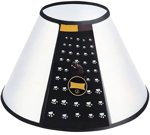 Hunde- und Katzenkragen, Halskrause, Schutzkragen, Pfoten- und Leckschutz für Ihre Tiere, in 3 verschiedenen Größen (M) Halsumfang: bis 41 cm