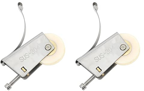 Polea de Rodillo de Ventana de Puerta Corredera, Juego de 2 Poleas de Ventana de Puerta Corredera para Salas de Estar para Baños (rueda cóncava)