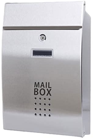 HIZOON Decorations Double Door Mailbox Locking Mailbox For Home Outdoor Modern Mailbox Wall Mount Hanging Mail Organizer Villa Mail Basket Letter Box