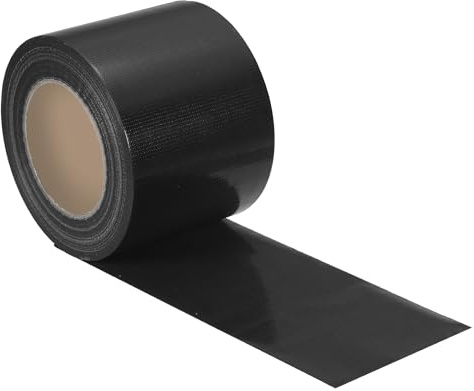 PATIKIL Nastro Adesivo per Mascheratura, Nastri adesivi Impermeabile per Pavimenti Senza Residui Facile Strappare per Fotografia Interni Esterni Cavo Elettrico Industriale, Nero 50m x 10cm