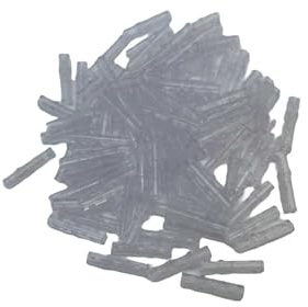 LONESTAR Technik Pins Klemmbausteine, 100 Stück, 3L mit Friktion, Trans Clear, kompatibel, Gobricks, 6558 Ersatz