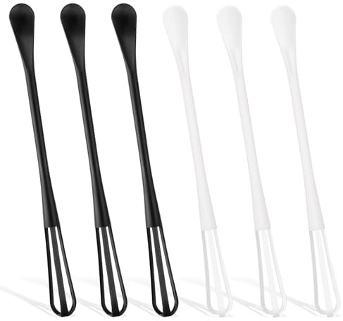 Piccola frusta mini frusta troppo multifunzionale piccola frusta per cucinare mini cucchiaio in acciaio inox 6 frusta per espresso con manico lungo per uso commerciale domestico miscelazione frusta