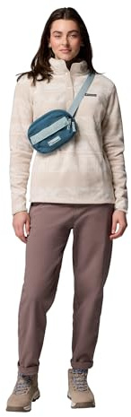Columbia Benton Springs Printed 1/2 Snap, Strato esterno in pile sintetico, Tessuto comodo, Collo alto, Chiusura a scatto, Bordo comfort - da donna