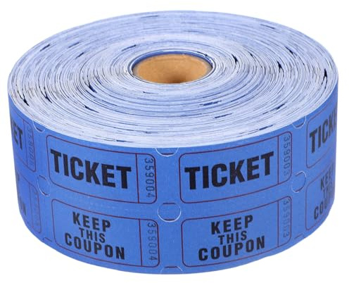 TOYANDONA Billets numérotés Rouleau Bleu pour Événements Fêtes Tirages Jeux Carnaval Concert
