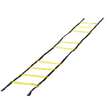 Mitre Agility Ladder Football Training Equipment | Speed Training | Exercise Workout Ladder, Yellow, 4 Metres