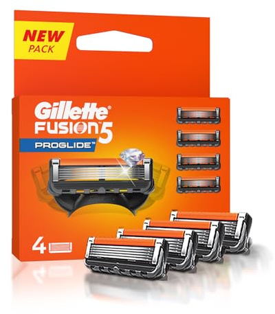 Gillette Fusion ProGlide Manual Men's Razor Blade Refills, 4 Count, Mens Razors/Blades