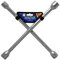 Goodyear Professional Fixed 4 Way Cross Wheel Wrench Nut 17/19/ 21 / 23mm Car Truck Van Tyre Heavy Duty