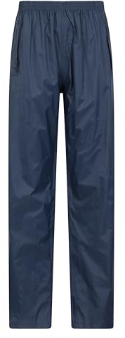 Mountain Warehouse Pakka Women Waterproof Overtrousers | Lightweight IsoDry Ladies Rain Pants, Easy to Pack Packaway Bag, Hook & Loop Ankle Opening Ease of Use, For Hiking & Walking