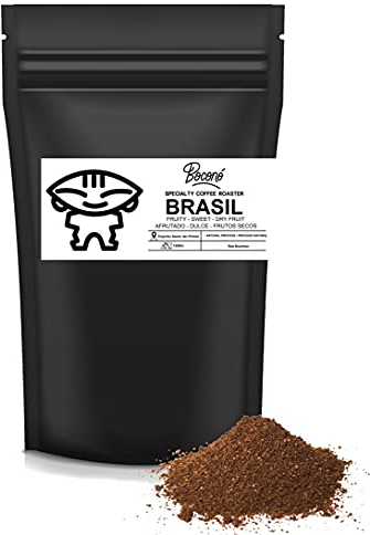 Café De Especialidad molido Boconó Specialty Coffee Brasil Medio-Grueso 250 g 100% Arábica Tueste medio natural ideal para Prensa Francesa cafetera italiana V60 Chemex Aeropress Kalita Moka