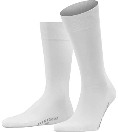 FALKE Herren Socken Cool 24/7 M So Baumwolle einfarbig 1 Paar, Weiß White 2000, 43-44