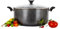 24cm Aluminum Casserole Dish with Tempered Glass Lid - Induction Compatible, Non Stick, Easy Clean, Cooking Pots - Perfect Stock Pot, Dutch Oven, Stew Pot, Oven Dishes and Pasta Pot