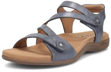 Taos Footwear Women's Big Time Dark Blue Sandal 9 (M) US