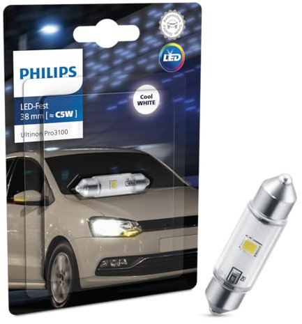 Philips Ultinon Pro3100 LED Festoon lampe de signalisation automobile (C5W), 6.000K, 38mm