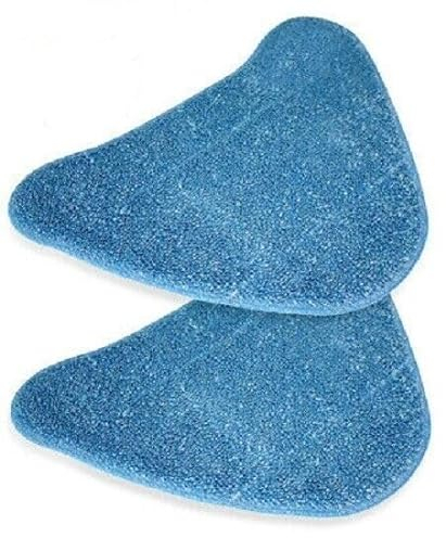 Certified VAX 10 IN 1 VRS29M STEAM CLEANER CLOTH REPLACEMENT STEAM MOP PADS MICROFIBRE BLUE VELCRO PK2