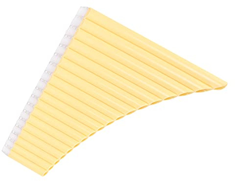 C Key Pan Flute Pan Pipes ABS Pan Flute Pan Flute Pipes Musikinstrument med Bärväska Av Kartong (Gul)
