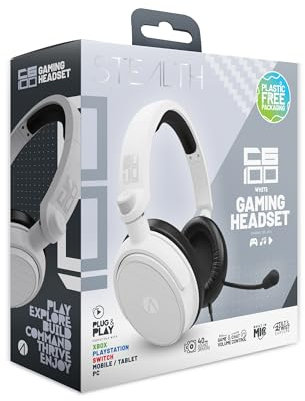 STEALTH C6-100 Gaming Headset Range (Matte White)