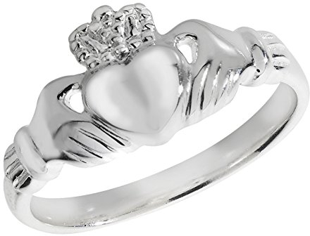 925 sterling silver dam – Claddagh ring TRS14084RSJ, Ädelmetall, Ingen ädelsten